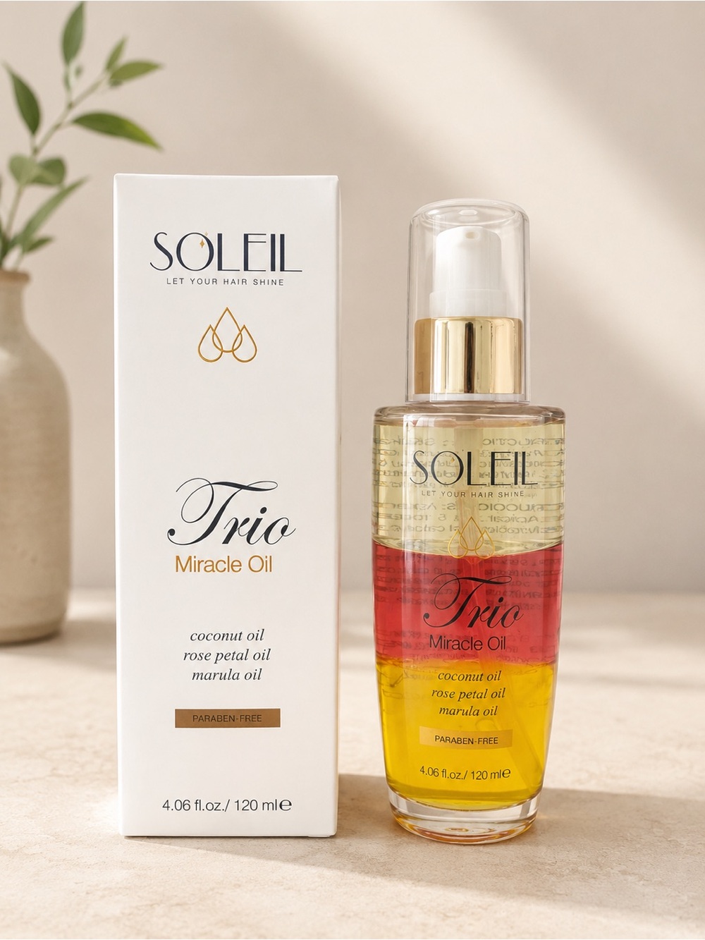 ✨NIB Soleil Trio Miracle Oil Hair Treatment ✨